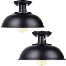 Save on rustic lodge flush mount flush and semi flush lighting free shipping at bellacor! Buy Vintage Rustic Semi Flush Mount Ceiling Light Farmhouse Black Ceiling Light Fixture E26 Base Industrial Ceiling Lights For Hallway Stairway Foyer Kitchen Porch Entryway 2 Pack Online In Turkey B08kzk7214