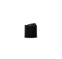 24-410 Matte Black Smooth Disc Top Cap with Liner - his-heat-induction-seal