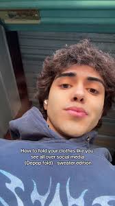 Aesthetic clothes folding technique for a sweater (Depop fold method)  -VividVintageSupply