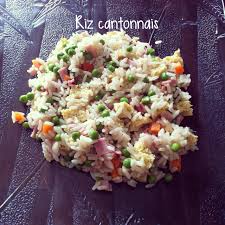 Riz Cantonnais Plat Principal Riz Plat
