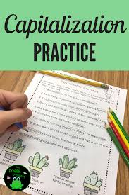 This Resource Includes Capitalization M I N T S Posters And 4 No Prep Worksheets The Worksheets Pr Capitalization Worksheets Elementary Reading Capitalization