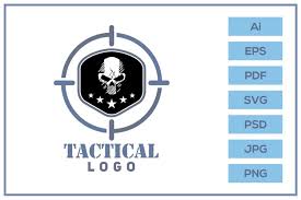 22403 logos created with svg logo maker. Vector Of Urban Tactical Survival Skull Logo Design 413388 Logos Design Bundles
