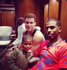 Check out lil chris on his 5th birthday yesterday. Chris Paul His His Son Chris Jr And Blake Griffin At 2014 All Star Game Locker Room During Half Time Clippers News Surge Nba Gallery Los Angeles Clippers Pictures Photos