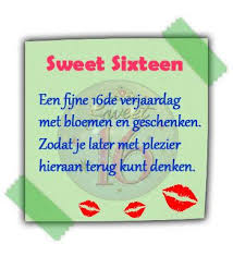 Sweet Sixteen Sweet Sixteen Verjaardag Teksten