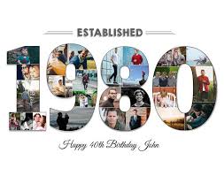 40 Forty Birthday Photo Gift 40 Forty Birthday Photo Collage 40th Forty Birthday Gift Ideas 1980 Photo Collage Born In 1980 In 2020 Birthday Photo Collage Birthday Photos Forty Birthday