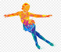 Vintage clipart 75 cartoon woman figure skater. Figure Skating Figure Skating Watercolor Clipart 1156238 Pinclipart