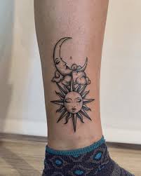 The sun and moon tattoos are very attractive when done in the cartoon style. Moon Tattoo You Ve Always Wanted Crescent Full Moon Phases More 2021 Guide Tattoo Stylist