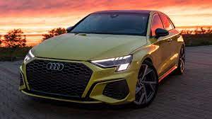 2021 Audi A3 Sportback 35tfsi In Gorgeous Spec S Line Python Yellow Black Optics In Detail Youtube
