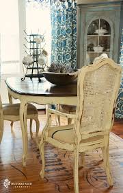 Just Bought Myself Some Cane Back Chairs To Hopefully Paint And Turn Out Like This Furniture Home Dining Table Redo