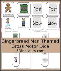 Run Run As Fast As You Can Gingerbread Man Game Free Run Run As Fast As You Can With The Gingerbread Man Gross Motor Dice 6 Movements And A Speed Dice Included And G Gross Motor Gingerbread Man Gingerbread