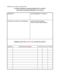 Template for trial exhibit : Txeb Local Form 7016 2005 2021 Complete Legal Document Online Us Legal Forms