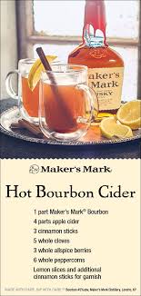 Maker S Mark Hot Bourbon Cider Drinks Alcohol Recipes Bourbon Cider Boozy Drinks