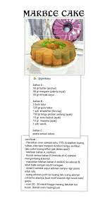 Marbel Cake Makanan Dan Minuman Resep Masakan Makanan
