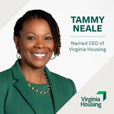 Tammy Neale, a longtime executive at Virginia Housing, has been named CEO  effective April 1. Neale most recently served as Chief of Programs, and she  has played a key role in shaping