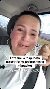 Una ciudadana venezolana en Estados Unidos ha compartido este video tras  acudir a migración en busca de su pasaporte para abandonar voluntariamente  el país.