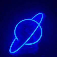 Each image is approximately 8 inches. Planet Led Neon Sign In 2021 Neon Signs Blue Neon Lights Blue Wallpaper Iphone