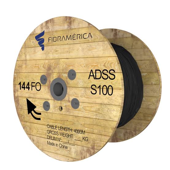 144-Core ADSS Fiber Optic Cable, G652D, 100m Span - Fibramérica