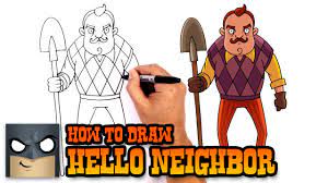 With five smooth stones and an incredible faith in god, david was victorious. How To Draw Hello Neighbor Drawing Lesson Youtube