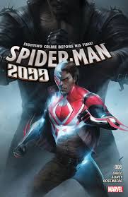 The three suits can be seen in the image below, and are the into the spiderverse, aaqron aikman armor, and cyborg the second of the 2099 suits that you can unlock is the spider man 2099 white suit. Spider Man 2099 2015 8 Comic Issues Marvel