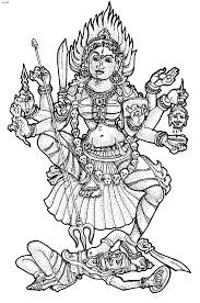 Jagadamba Hindu Art Coloring Pages Coloring Books
