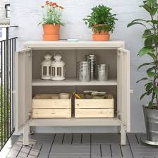 Kolbjorn Schrank Drinnen Draussen Beige 80x81 Cm Ikea Deutschland Outdoor Storage Cabinet Ikea Outdoor Outdoor Cabinet