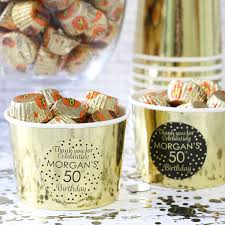 50th Birthday Thank You Gifts Personalized Black And Gold Birthday Party Large Round Labels Shiny Foil 40 Stickers In 2020 50th Birthday Party Decorations 50th Birthday Party Favors Gold Birthday Party