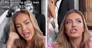 Bride stuns TikTokers with 'incredible' $37 wedding dress: 'Love it'