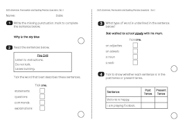 Ks1 Sats Practise Grammar And Punctuation 1 Mr Brock S Homework And Teaching Resources Grammar And Punctuation This Or That Questions Punctuation