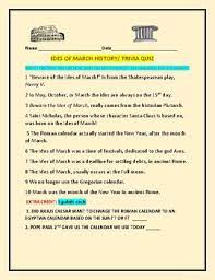 This page contains the accurate answer for this herald morning quiz question which appeared on november 11, 2021 and we have revealied it below . Ides Of March History Trivia Quiz See How Many You Get Correct