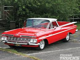 1959 chevrolet el camino automatic with ac for sale, muscle cars, collector, antique, and vintage cars, street rods, hot rods, rat rods, and trucks for sale by kc classic auto in heartland, midwest, kansas city, classic and muscle car dealer, museum and storage at kcclassicauto.com 1959 Chevy El Camino Bed Photo 2 Classic Cars Trucks Classic Cars Trucks Hot Rods Vintage Trucks