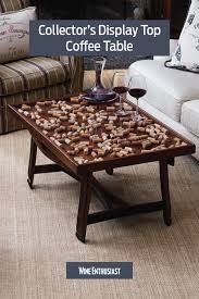 Collector S Display Top Coffee Table With Barrel Stave Legs In 2020 Coffee Table Barrel Stave Reclaimed Barrel