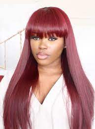 Stock Full Lace Wig Bangs With Long Hair Peakmill001 S Peakmill001 359 99 Full Lace Wigs Front Lace Wigs Human Hair Hair Length Chart Wig Hairstyles