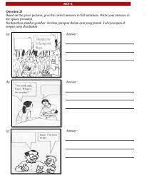 Match the questions and the answers. Upsr English 013 Section B Practice Language Worksheets English English Language