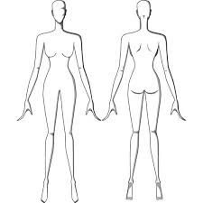 V51 Front Back Poses Female Croqui Fashion Sketch Template Liked On Polyvore Featuring Embel Fashion Design Template Fashion Figures Fashion Figure Templates