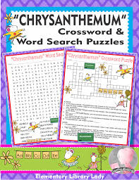 Chrysanthemum Activities Kevin Henkes Crossword Puzzle Word Search Crossword Puzzle Henkes Kevin Henkes