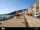 Naples, Italy. Via Caracciolo seaside. Via Caracciolo is an ...