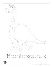 The first is labeled download which will prompt you to download the pdf version of this coloring page. Dinosaur Brontosaurus Tracing Coloring Page Woo Jr Kids Activities Children S Publishing