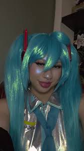 Babe wake up Vomitcowgirl posted a #cosplay (」゜ロ゜)」 #hatsunemiku #fyp 👁️:  kazzue crystal gray