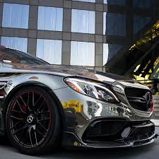Happy Friday Beastly C63s Custom Wrapped In Black Chrome By Californiamotorsports Superlative Co Blackchrome Wrap Amg Amgpower W205 Cclass Beast Mer