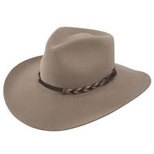 Stetson 16 Drifter 4x Buffalo Fur Hat Stone Stetson Cowboy Hats Cowboy Hats Felt Cowboy Hats
