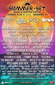 Summer Set 2013 Aug 9 11 Somerset Wi Http Edmcal Com 7o Festival Camping Festival Music