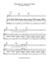 partition piano knocking on heaven s door partitions gratuites partition musique musique