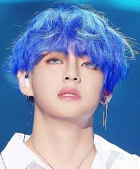 Image Result For Taehyung Blue Hair Bts Taehyung Blue Hair Taehyung
