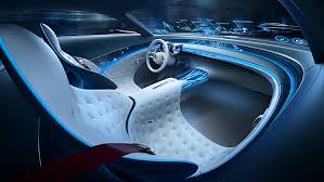 Hd Wallpaper Tufted Black Car Interior Controller Vision Mercedes Maybach 6 Wallpaper Flare