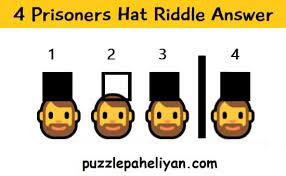 Prisoners Hat Riddle Answer Explain Puzzle Paheliyan