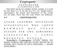 Working with a pencil and paper is one of the most satisfying ways to solve puzzles. Cryptoquote Puzzles Timesargus Com