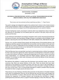 Sample letter to the president of the philippines from a student. Assumption College Of Davao Assumption College Of Davao Facebook