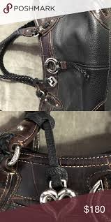 Black And Brown Leather Purse Brighton Leather Black And Brown Purse Exceptional Condition Brighton Authentic Leather Purse With Detaile Brown Purses Black Leather Purse Purses And Handbags