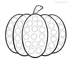 Pumpkin Do A Dot Worksheet Halloween Preschool Pumpkin Printable Do A Dot