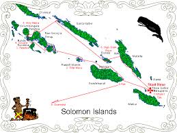 Cruising The Solomon Islands Chart Of The Cruise Of The